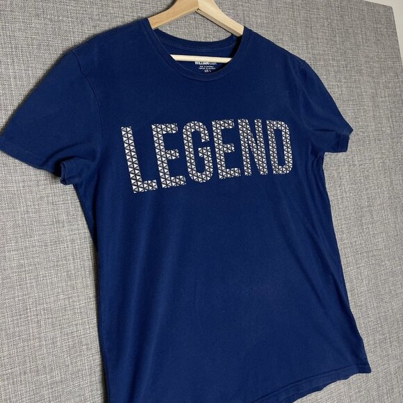 William Rast Shirt Mens Large LEGEND Graphic Geometric Blue Grey White - Picture 11 of 12